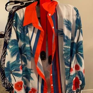 Floral Shirt/Swimsuit cover With Belt